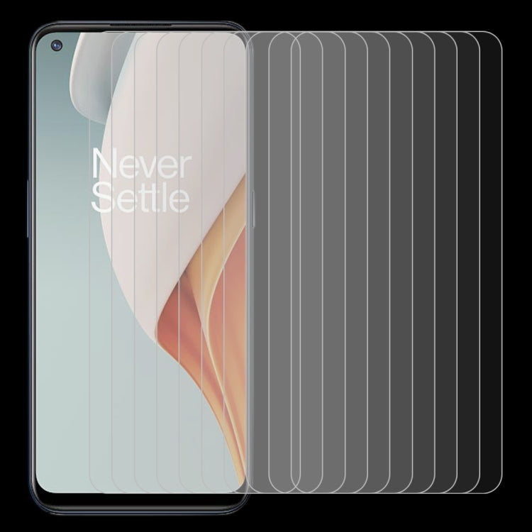 For OnePlus Nord N100 10 PCS 0.26mm 9H 2.5D Tempered Glass Film