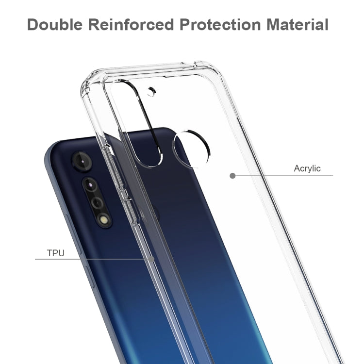 For Motorola Moto G8 Power Lite Shockproof Scratchproof TPU + Acrylic Protective Case
