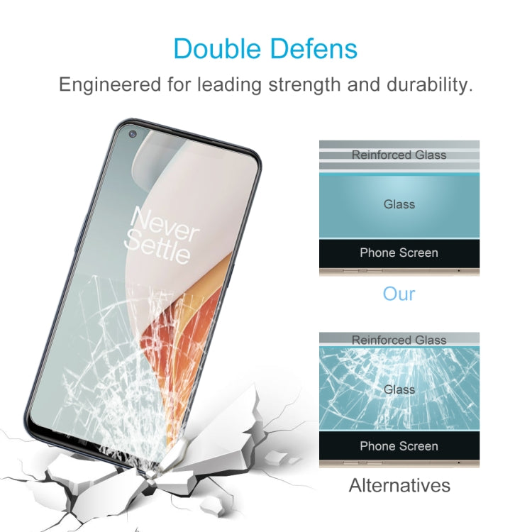 For OnePlus Nord N100 50 PCS 0.26mm 9H 2.5D Tempered Glass Film
