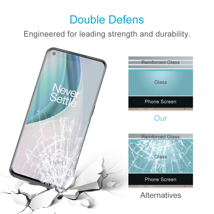 For OnePlus Nord N10 5G 50 PCS 0.26mm 9H 2.5D Tempered Glass Film