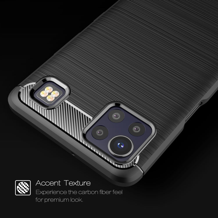 For LG K92 5G Brushed Texture Carbon Fiber TPU Case