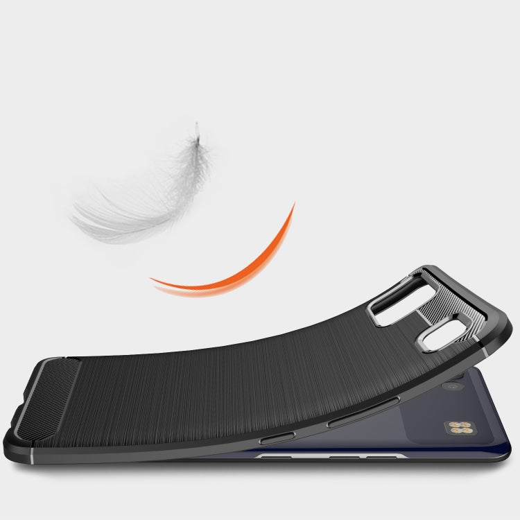 For LG K92 5G Brushed Texture Carbon Fiber TPU Case