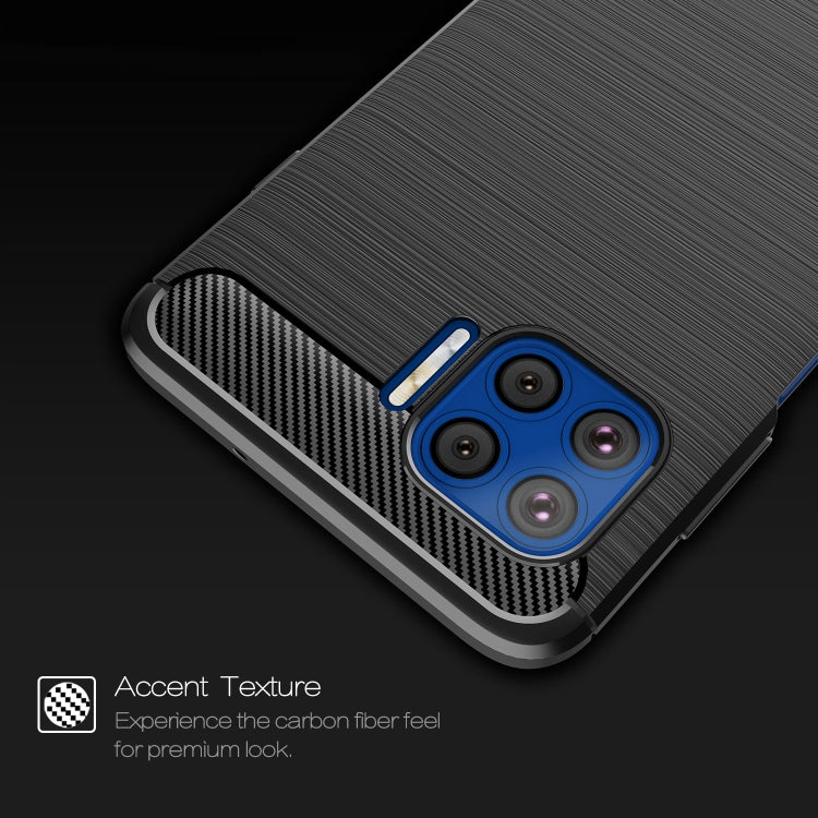 For Motorola Moto G 5G Plus Brushed Texture Carbon Fiber TPU Case