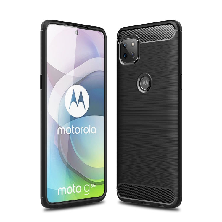 For Motorola Moto G 5G Brushed Texture Carbon Fiber TPU Case