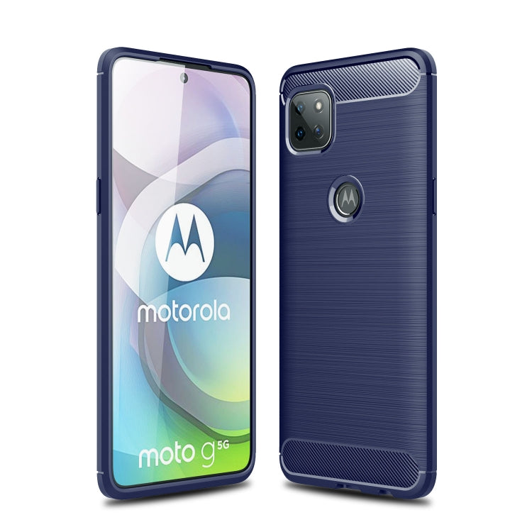 For Motorola Moto G 5G Brushed Texture Carbon Fiber TPU Case
