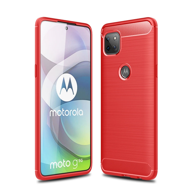 For Motorola Moto G 5G Brushed Texture Carbon Fiber TPU Case