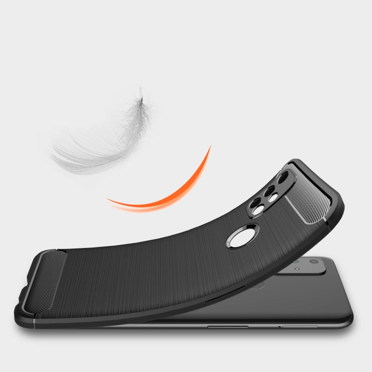 For OnePlus Nord N10 5G Brushed Texture Carbon Fiber TPU Case