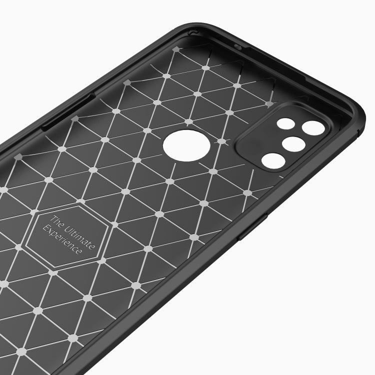 For OnePlus Nord N100 Brushed Texture Carbon Fiber TPU Case