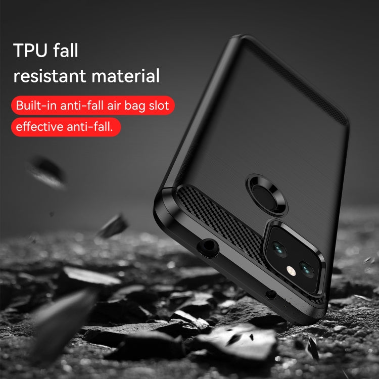 For Google Pixel 5 Brushed Texture Carbon Fiber TPU Case
