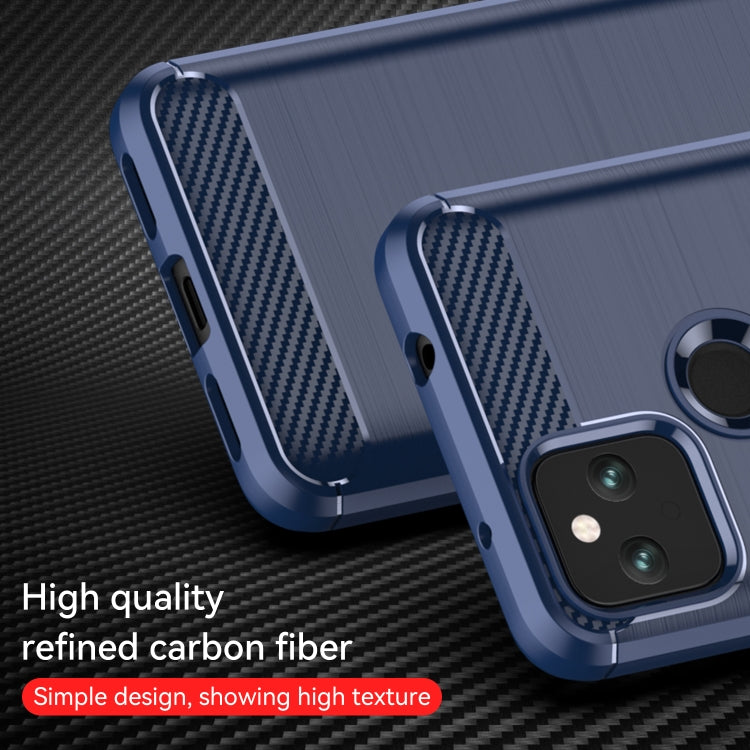For Google Pixel 5 Brushed Texture Carbon Fiber TPU Case