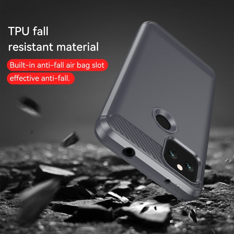For Google Pixel 5 Brushed Texture Carbon Fiber TPU Case