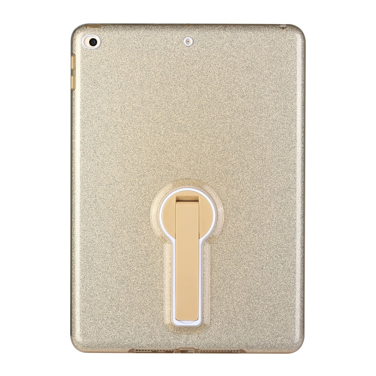 Shockproof Glitter PC + TPU Protective Case with Holder For iPad 9.7 (2018) & (2017)