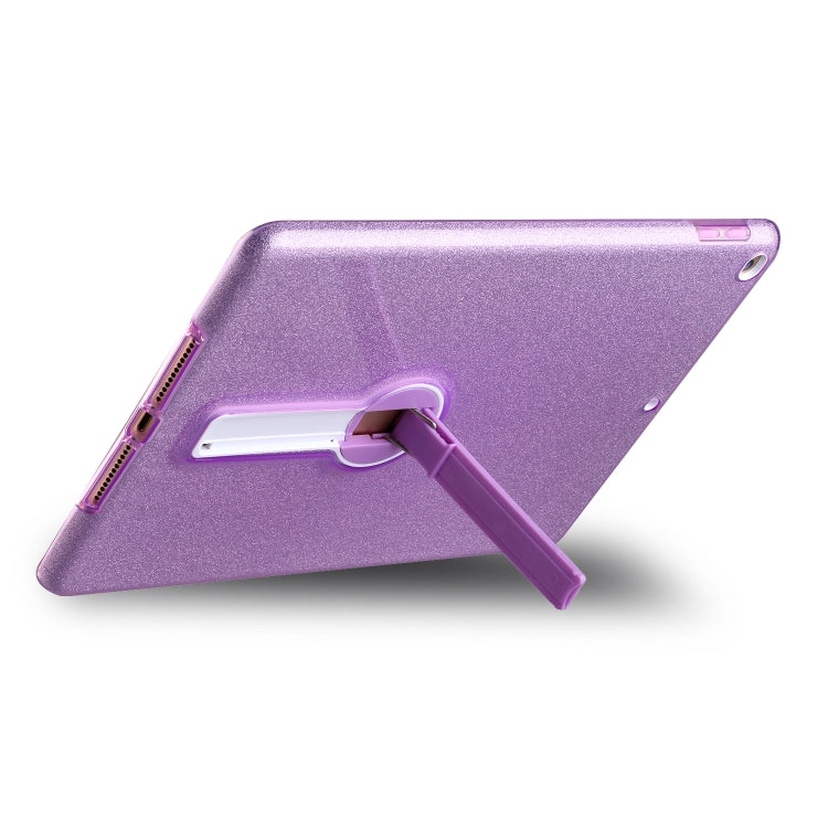 Shockproof Glitter PC + TPU Protective Case with Holder For iPad 9.7 (2018) & (2017)