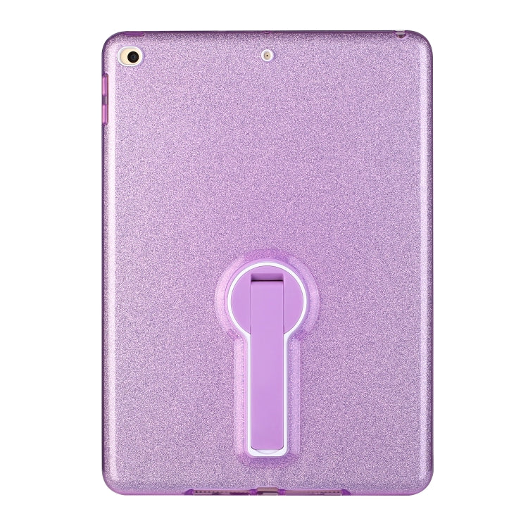 Shockproof Glitter PC + TPU Protective Case with Holder For iPad 9.7 (2018) & (2017)