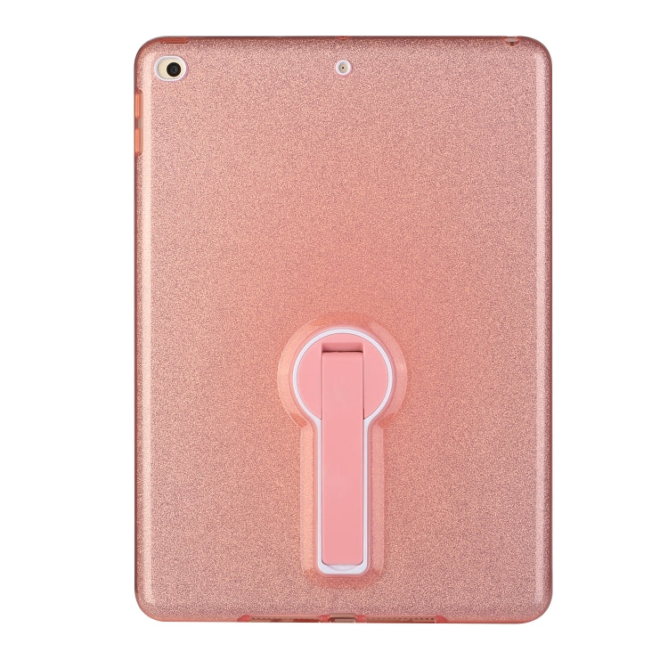 Shockproof Glitter PC + TPU Protective Case with Holder For iPad 9.7 (2018) & (2017)