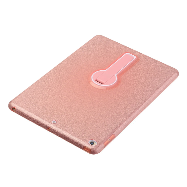 Shockproof Glitter PC + TPU Protective Case with Holder For iPad 9.7 (2018) & (2017)
