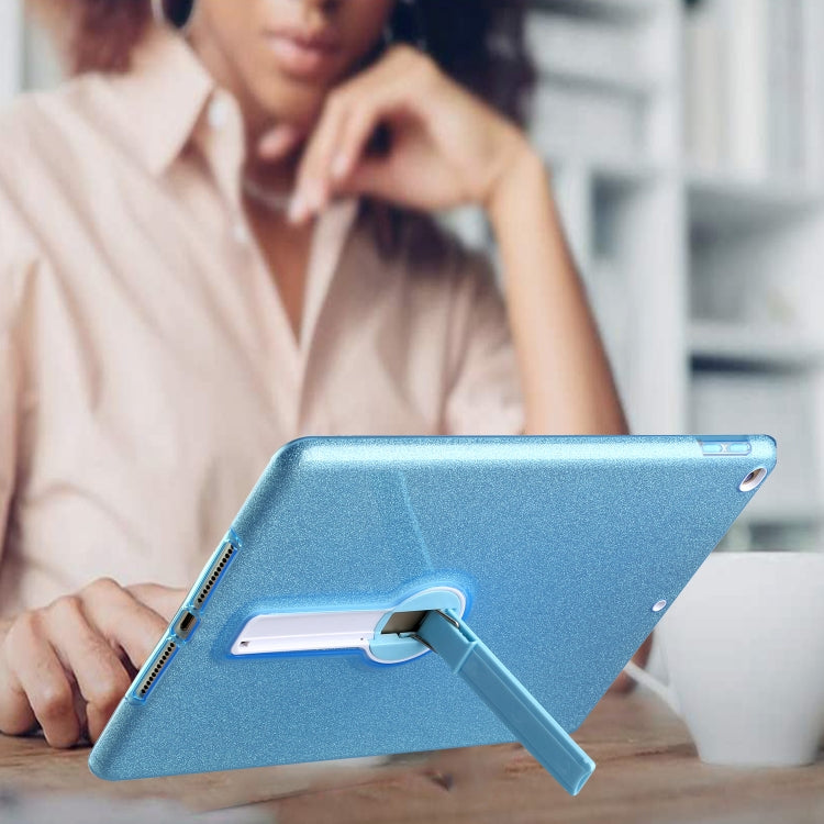 Shockproof Glitter PC + TPU Protective Case with Holder For iPad 9.7 (2018) & (2017)