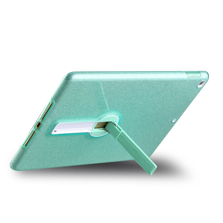 Shockproof Glitter PC + TPU Protective Case with Holder For iPad 9.7 (2018) & (2017)