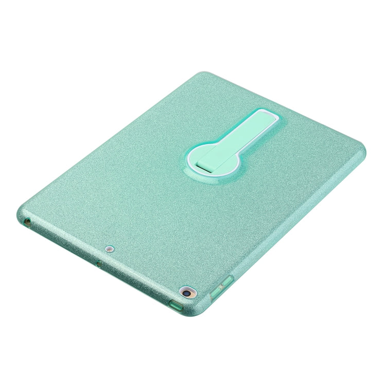 Shockproof Glitter PC + TPU Protective Case with Holder For iPad 9.7 (2018) & (2017)