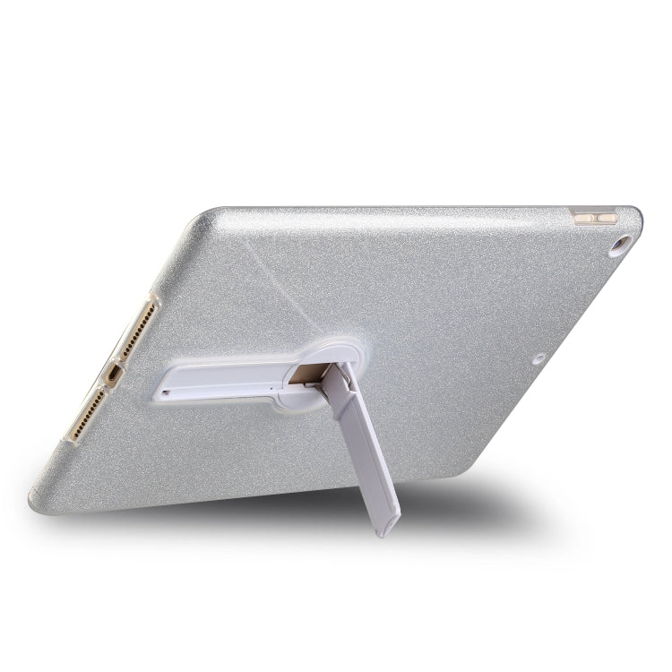 Shockproof Glitter PC + TPU Protective Case with Holder For iPad 9.7 (2018) & (2017)