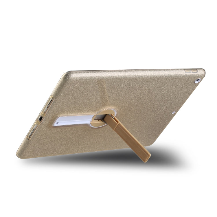 For iPad 10.2 2021 / 2020 / 2019 Shockproof Glitter PC + TPU Protective Case with Holder