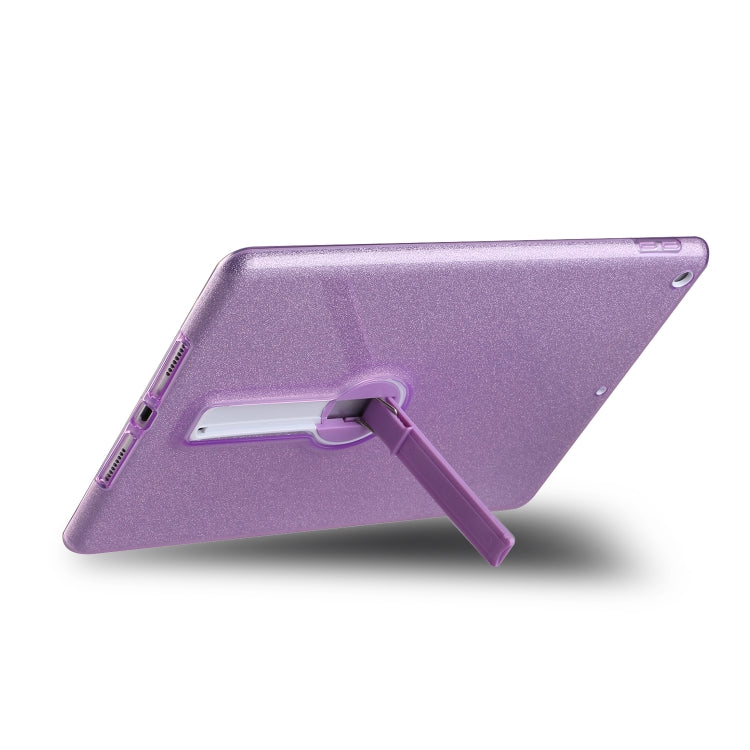 For iPad 10.2 2021 / 2020 / 2019 Shockproof Glitter PC + TPU Protective Case with Holder