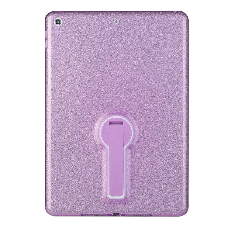 For iPad 10.2 2021 / 2020 / 2019 Shockproof Glitter PC + TPU Protective Case with Holder