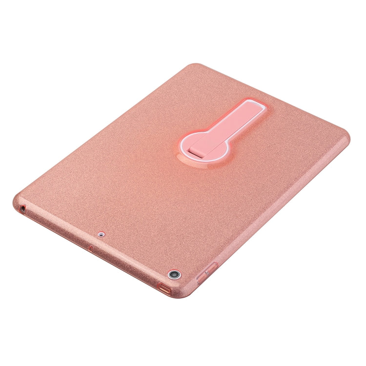 For iPad 10.2 2021 / 2020 / 2019 Shockproof Glitter PC + TPU Protective Case with Holder