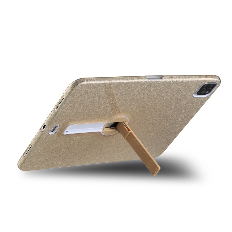 For iPad Pro 11 2022 / 2020 Shockproof Glitter PC + TPU Protective Tablet Case with Holder