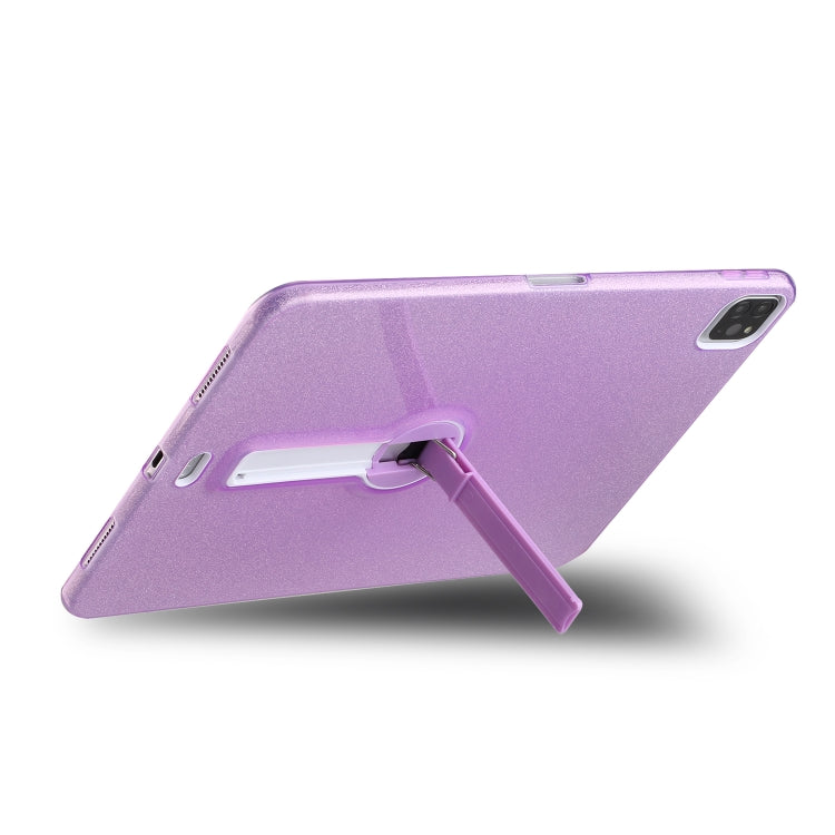 For iPad Pro 11 2022 / 2020 Shockproof Glitter PC + TPU Protective Tablet Case with Holder
