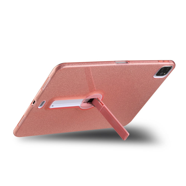 For iPad Pro 11 2022 / 2020 Shockproof Glitter PC + TPU Protective Tablet Case with Holder