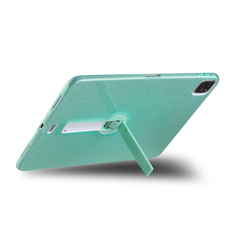For iPad Pro 11 2022 / 2020 Shockproof Glitter PC + TPU Protective Tablet Case with Holder