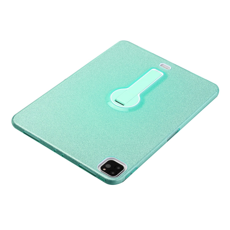 For iPad Pro 11 2022 / 2020 Shockproof Glitter PC + TPU Protective Tablet Case with Holder