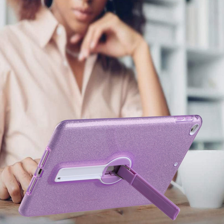 Shockproof Glitter PC + TPU Protective Case with Holder For iPad mini 2019 & 4 & 3 & 2 & mini