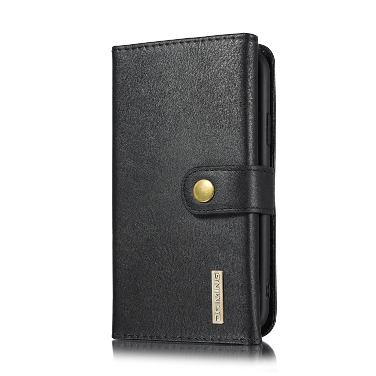 For iPhone 11 DG.MING Triple Fold Crazy Horse Texture Magnetic Horizontal Flip Leather Case with Holder & Card Slots & Wallet