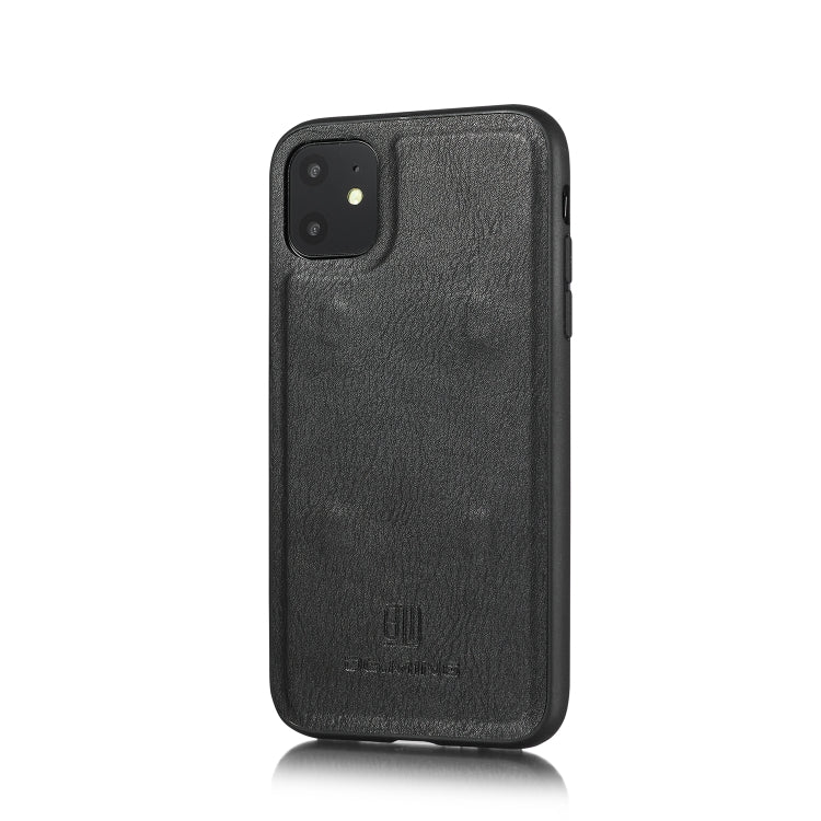 For iPhone 11 DG.MING Triple Fold Crazy Horse Texture Magnetic Horizontal Flip Leather Case with Holder & Card Slots & Wallet