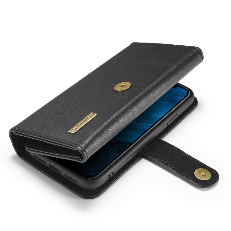 For iPhone 11 DG.MING Triple Fold Crazy Horse Texture Magnetic Horizontal Flip Leather Case with Holder & Card Slots & Wallet