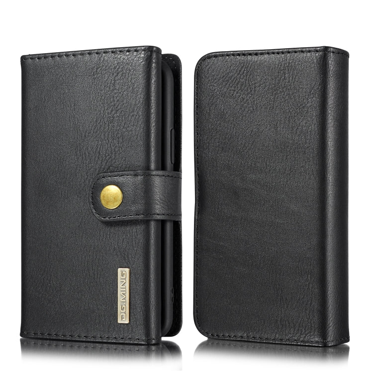 For iPhone 11 Pro DG.MING Triple Fold Crazy Horse Texture Magnetic Horizontal Flip Leather Case with Holder & Card Slots & Wallet