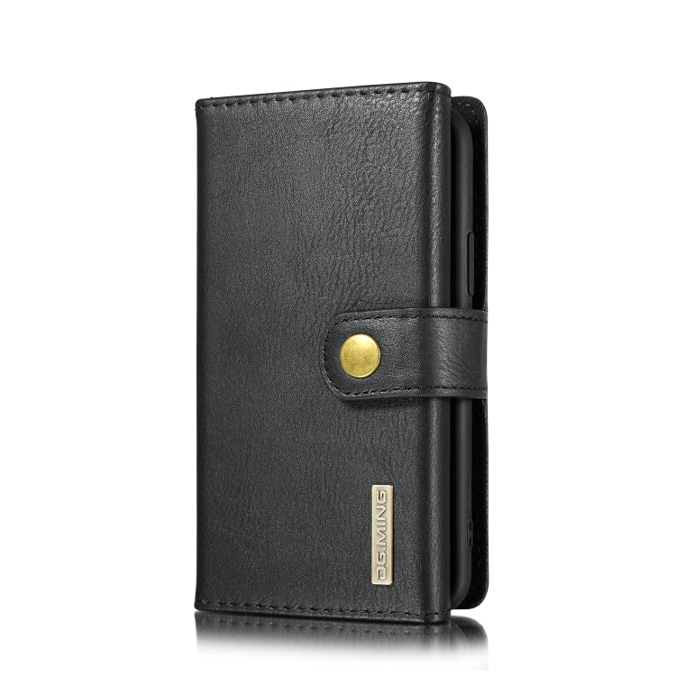 For iPhone 11 Pro DG.MING Triple Fold Crazy Horse Texture Magnetic Horizontal Flip Leather Case with Holder & Card Slots & Wallet