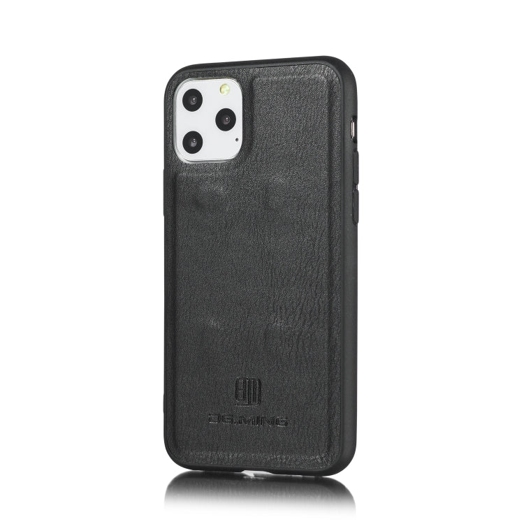 For iPhone 11 Pro DG.MING Triple Fold Crazy Horse Texture Magnetic Horizontal Flip Leather Case with Holder & Card Slots & Wallet