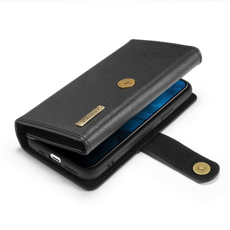 For iPhone 11 Pro DG.MING Triple Fold Crazy Horse Texture Magnetic Horizontal Flip Leather Case with Holder & Card Slots & Wallet