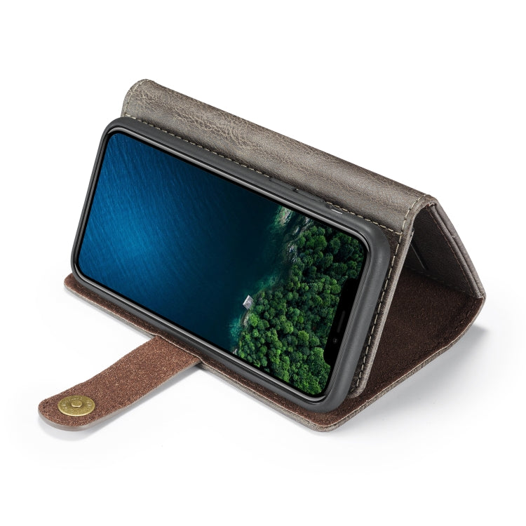 For iPhone 11 Pro DG.MING Triple Fold Crazy Horse Texture Magnetic Horizontal Flip Leather Case with Holder & Card Slots & Wallet