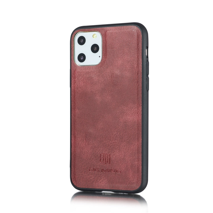 For iPhone 11 Pro DG.MING Triple Fold Crazy Horse Texture Magnetic Horizontal Flip Leather Case with Holder & Card Slots & Wallet