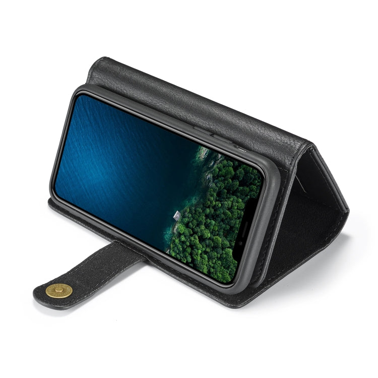 For iPhone 11 Pro Max DG.MING Triple Fold Crazy Horse Texture Magnetic Horizontal Flip Leather Case with Holder & Card Slots & Wallet