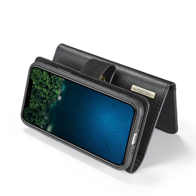 For iPhone 11 Pro Max DG.MING Triple Fold Crazy Horse Texture Magnetic Horizontal Flip Leather Case with Holder & Card Slots & Wallet