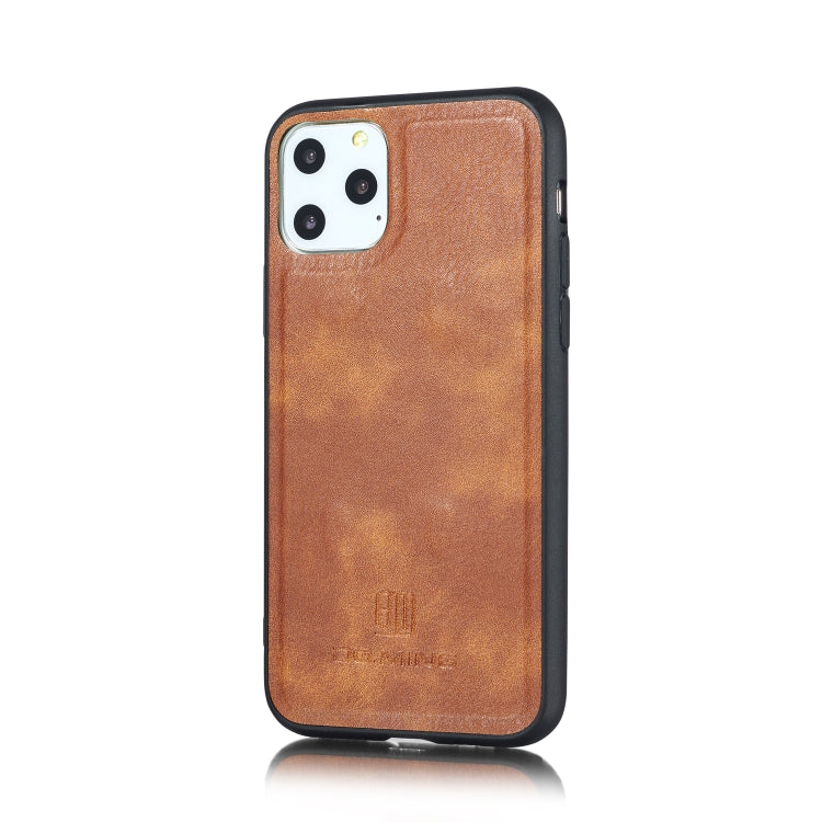 For iPhone 11 Pro Max DG.MING Triple Fold Crazy Horse Texture Magnetic Horizontal Flip Leather Case with Holder & Card Slots & Wallet