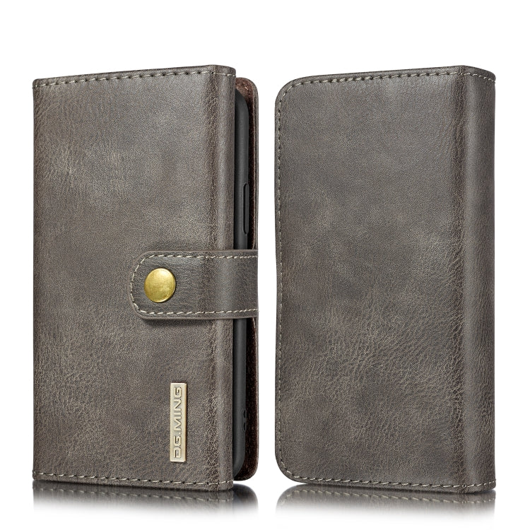 For iPhone 11 Pro Max DG.MING Triple Fold Crazy Horse Texture Magnetic Horizontal Flip Leather Case with Holder & Card Slots & Wallet