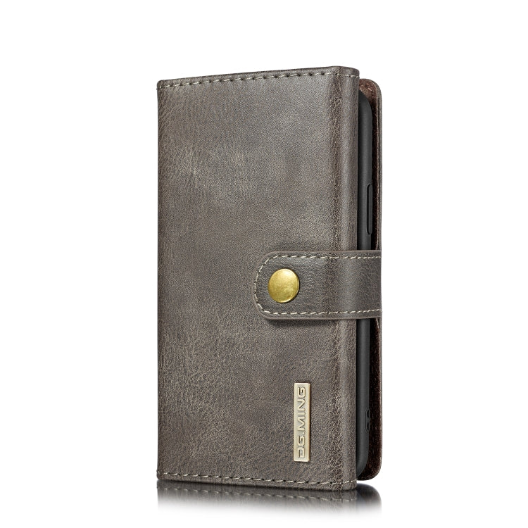 For iPhone 11 Pro Max DG.MING Triple Fold Crazy Horse Texture Magnetic Horizontal Flip Leather Case with Holder & Card Slots & Wallet