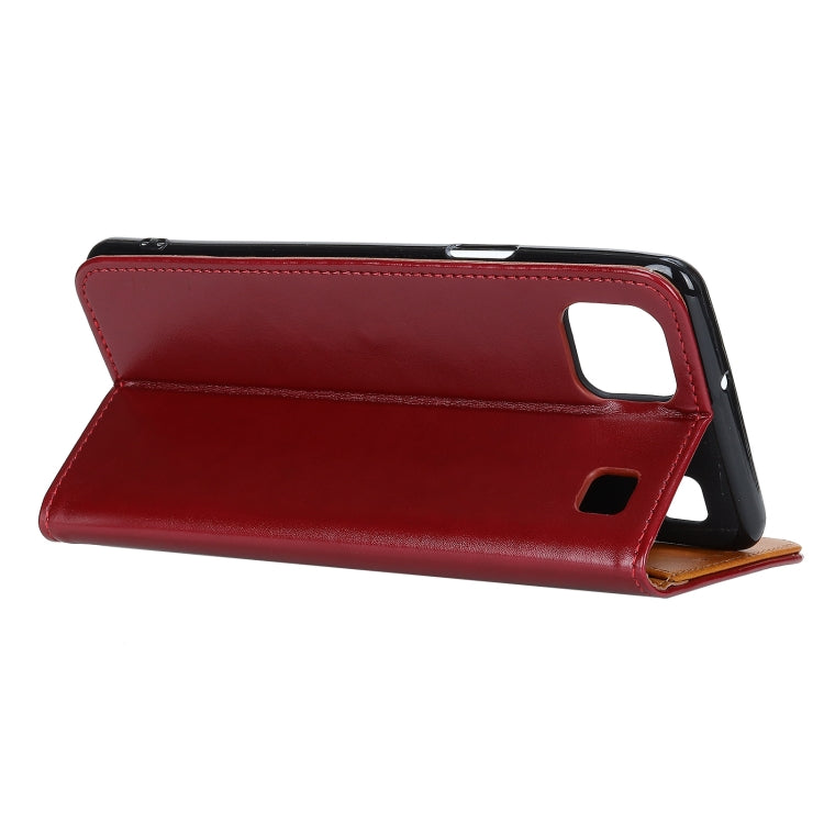 For LG K92 3-Color Pearl Texture Magnetic Buckle Horizontal Flip PU Leather Case with Card Slots & Wallet & Holder