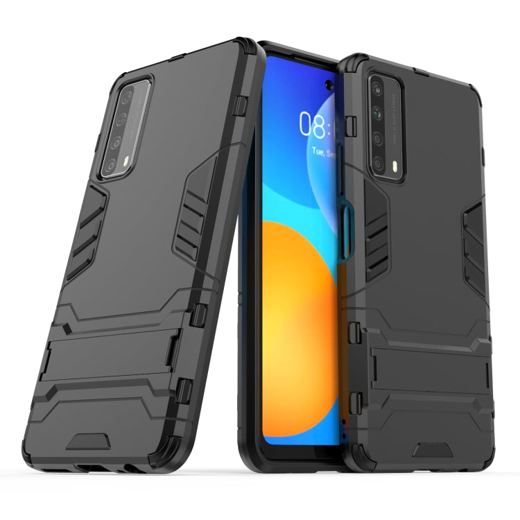 For Huawei P smart 2021 PC + TPU Shockproof Protective Case with Holder
